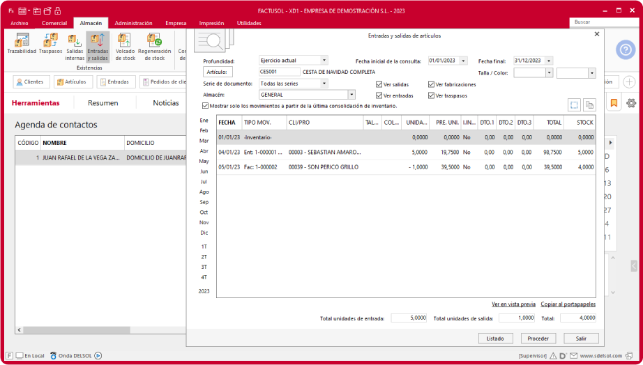 Control de stock con tu software de facturas