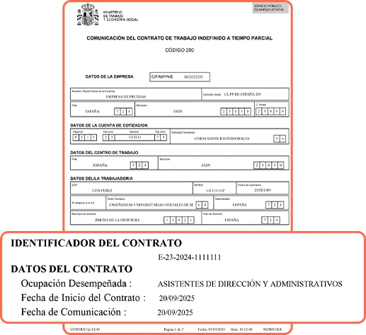 Transmisión directa a Contrat@ y Certific@2