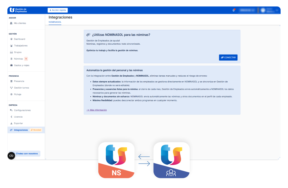 Sincronización con NOMINASOL / DELSOL