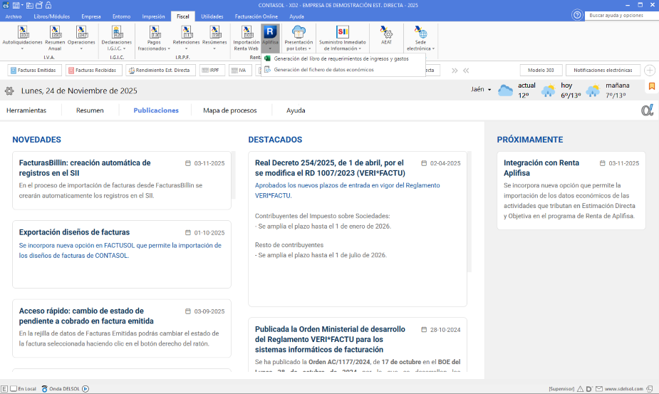 Enlace con TeamSystem Renta
