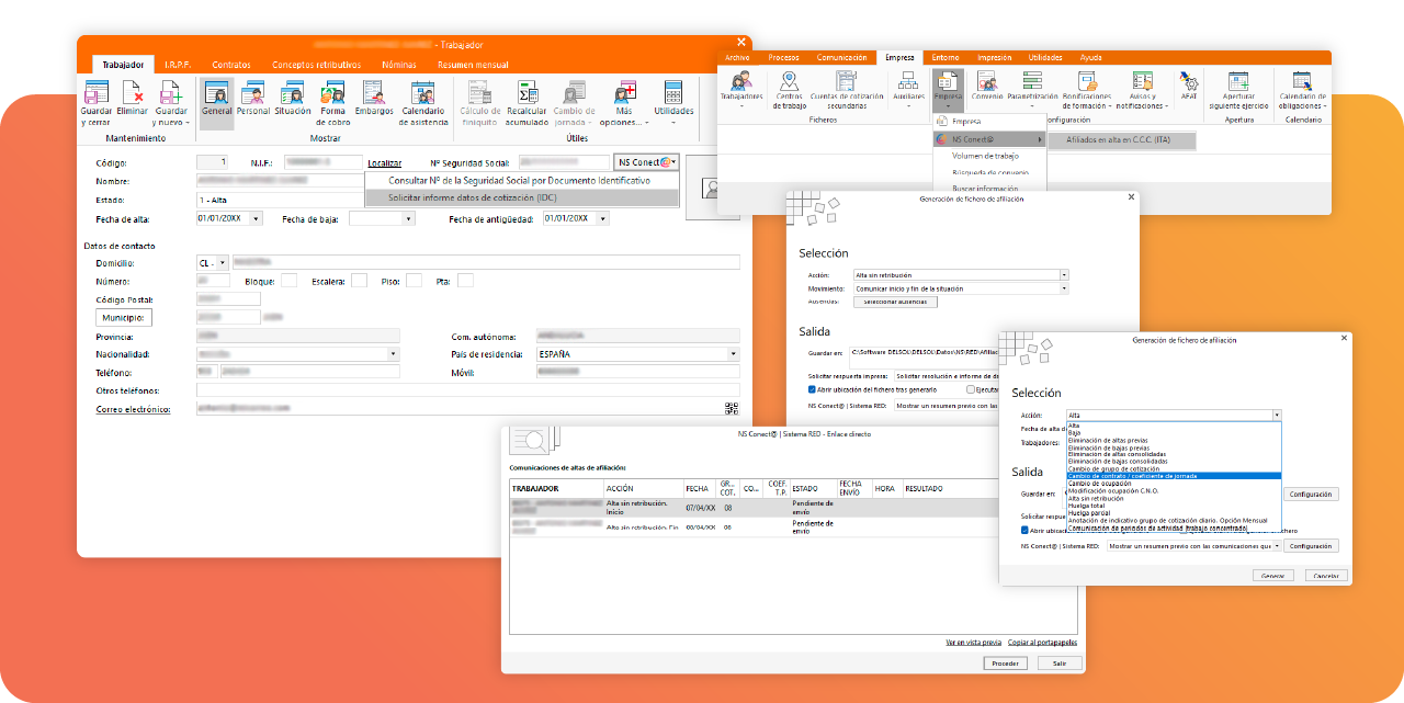 Sistema RED más integrado: informes y gestión de afiliación