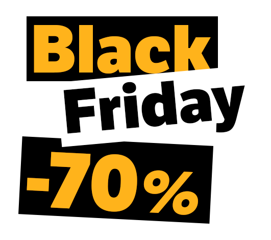 Black Friday 70%